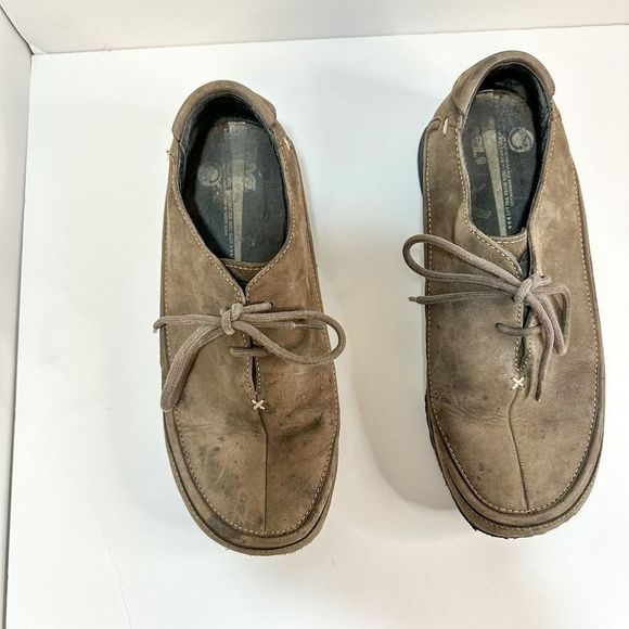 Teva Women’s Size 9 Brown Leather Nubuck Lace Up Convertible Shoe - Picture 5 of 16